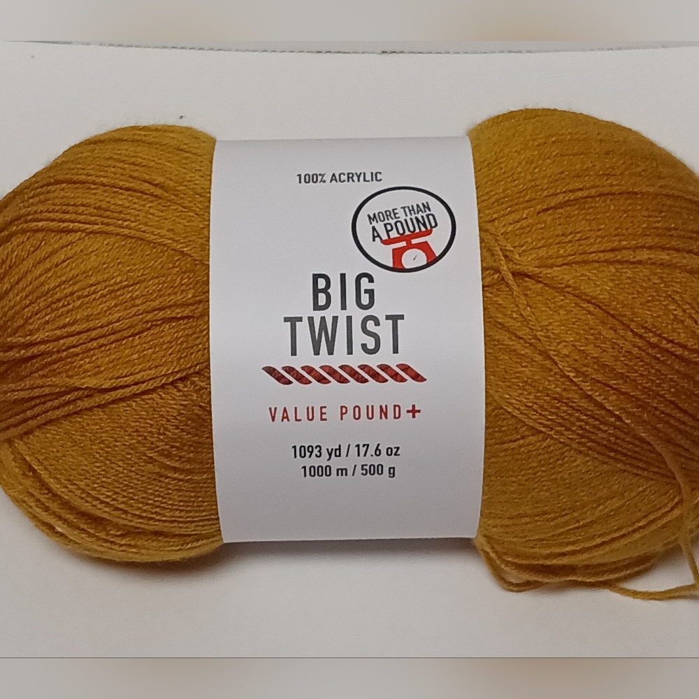 Big Twist Value Pound+ Yarn in Mustard